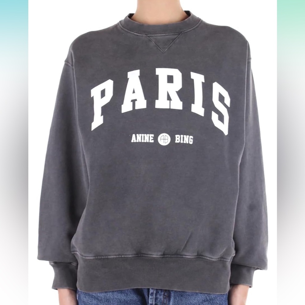 ANINE BING Women's Ramona Sweatshirt University Paris